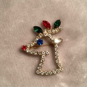 Vintage Rudolph brooch